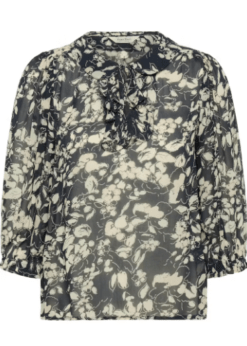 Part Two Alvia Bluse I Blå Print
