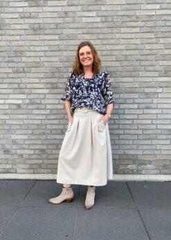 Part Two Blå Alvia Bluse Og Co Couture Nederdel