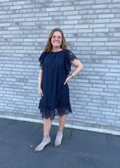 Part Two Blå Amena Kjole Og Bukela Støvler