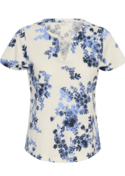 Part Two Gesinas Tee I Blåt Blomsterprint