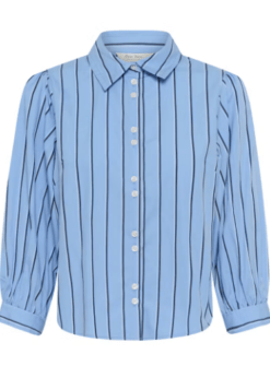Part Two Skjorte Anais Lyseblå Stribet