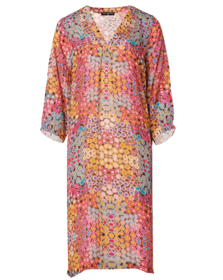 Peace Heart Joy Dora Kjole Peach Multi Print