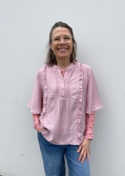 Prepair Rosa Camilla Bluse Og Mesh Fra Three M