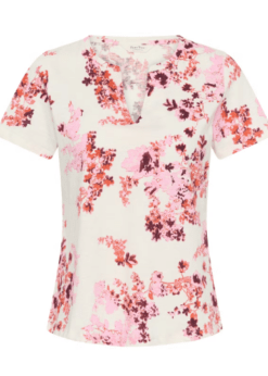 Rosa Blomsterprint På Gesinas T Shirt Fra Part Two