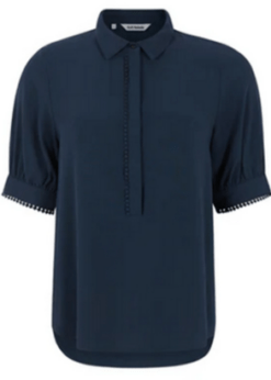 Soft Rebels Blå Ebba Mayson Skjorte