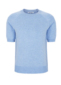 Soft Rebels Lyseblå Marla O Neck Bluse