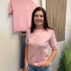 Soft Rebels Strik Marla O Neck Rosa