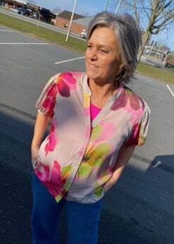 Tassy Skjorte Rosa Print Fra Numph