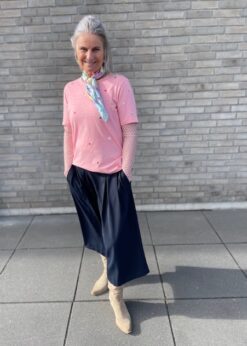 Three M Tørklæde Og Lyserød Mesh Og Lyserød Numph T Shirt