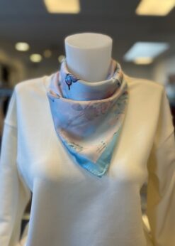 Three M Tørklæde To 2557 Lyseblå Lyserød