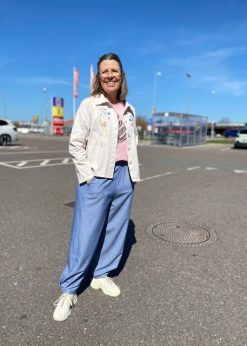 Blå Marta Buks Og Jewel Skjorte