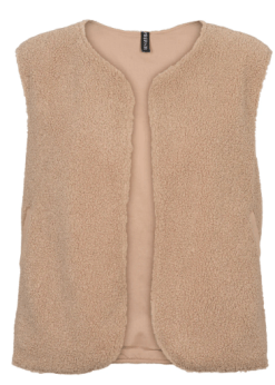 Camelfarvet Plysvest Fra Prepair