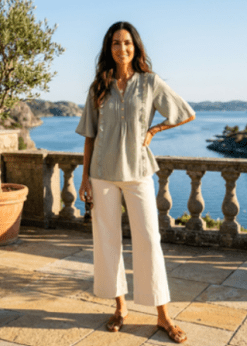 Camilla Bluse I Lysegrøn Fra Prepair