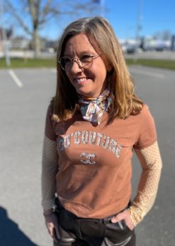 Co Couture Cognac Farvet Logo T Shirt