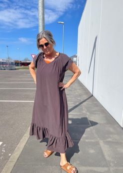 Co Couture Lang Sunrise Kjole Mocca