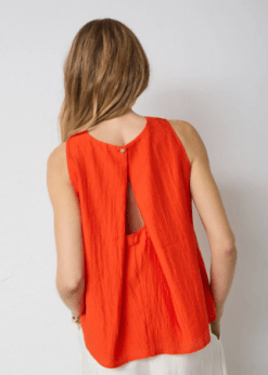 Co Couture Orange Aura Top
