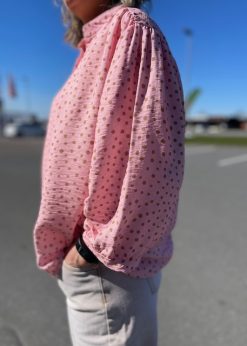 Lyserød Destiny Skjorte Med Prikker Fra Marta