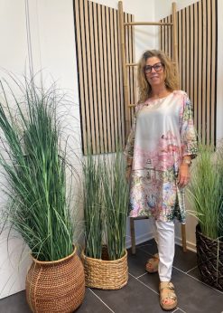 Marta Fabiana Kjole Rosa Print