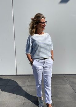 Numph Blåstribet Sillio Bluse