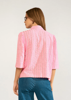 Piper Skjorte I Lyserød Fra Numph