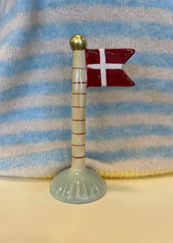 Speedtsberg Lille Flag Gul Stang Med Røde Striber Og Grøn Fod