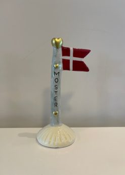 Speedtsberg Lille Flag Lysegrøn Stang Og Lysegul Fod