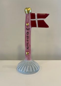 Speedtsberg Lille Flag Moster Rosa Stang Og Lyseblå Fod