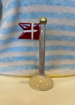Speedtsberg Lille Flag Nougat Stang Med Guld Prikker Og Gul Fod