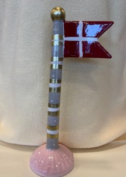 Speedtsberg Stort Flag Grø Hvid Guld Og Lyserød Fod