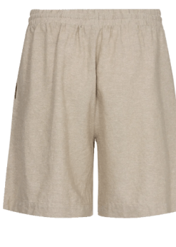 Beige Farvet Lava Hør Shorts Fra Freequent
