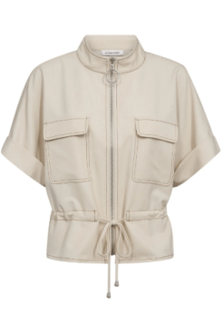 Beige Farvet Terry Vest Fra Co Couture