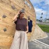 Brun Liana Bluse Fra Freequent Og Co Couture Buksenederdel