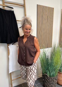 Brun Sally Bluse Fra Freequent