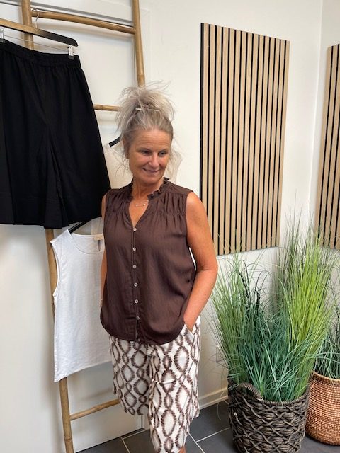 Brun Sally Bluse Fra Freequent