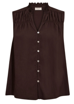 Brun Sally Top Fra Freequent