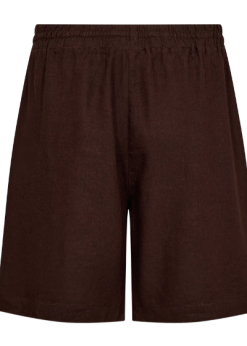 Brune Lava Hør Shorts Fra Freequent