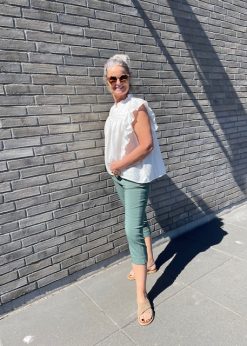 Co Couture Hvid Tassy Top Og Freequent Grøn Knickers