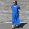 Co Couture Lang Sunrise Kjole New Blue