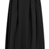 Co Couture Sort Anya Pleat Midi Nederdel