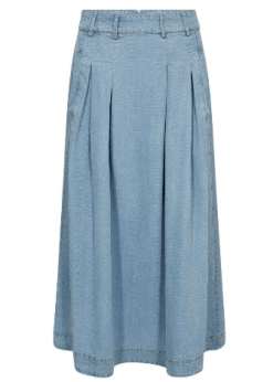 Co Couture Tilly Anya Pleat Denim Skirt