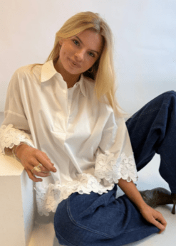 Continue Klara Embroidery Hvid