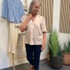 Costa Mani Miley Bluse Sand Og Red Button Knickers