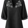 Costa Mani Phonix Bluse Sort