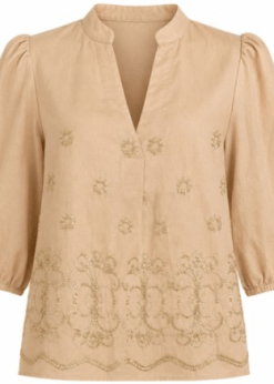Costa Mani Sandfarvet Miley Bluse