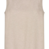 Freequent Lava Hør Top Beige