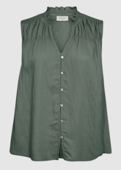 Freequent Sally Bluse Grøn