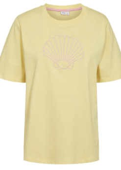 Gul Tide T Shirt Fra Numph