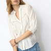 Hvid Callum Lace Puff Bluse Fra Co Couture