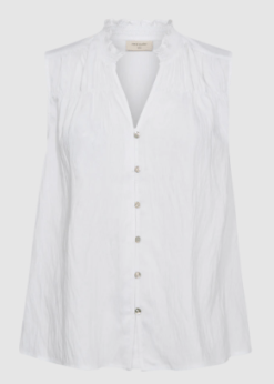Hvid Sally Bluse Fra Freequent