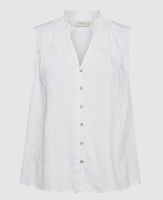 Hvid Sally Bluse Fra Freequent